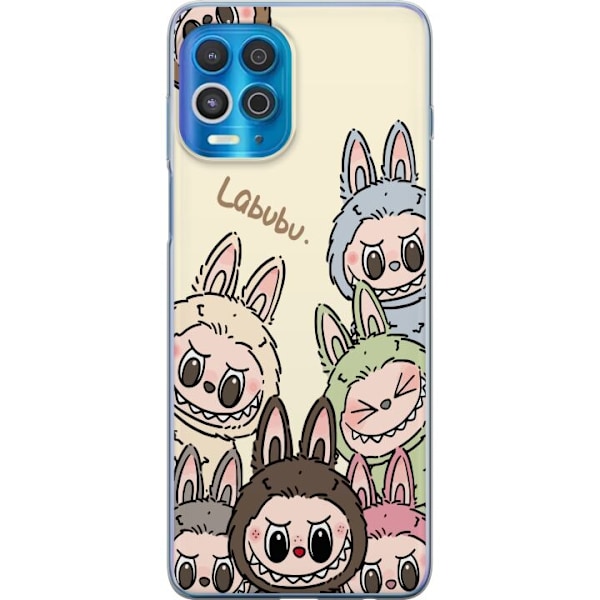 Motorola Edge S Genomskinligt Skal Labubu Pastel Collection
