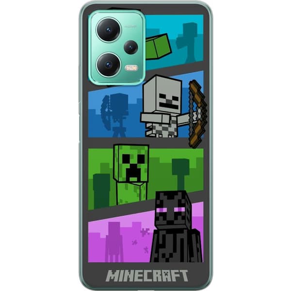 Kompatibelt Mobilskal till Xiaomi Redmi Note 12 Minecraft