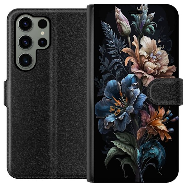 Samsung Galaxy S23 Ultra Tegnebogsetui Blomster