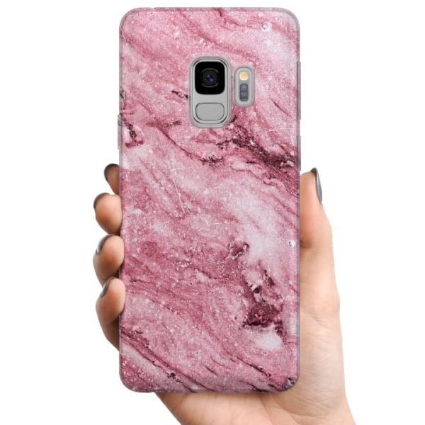Samsung Galaxy S9 TPU Mobildeksel Glitrer Marmor