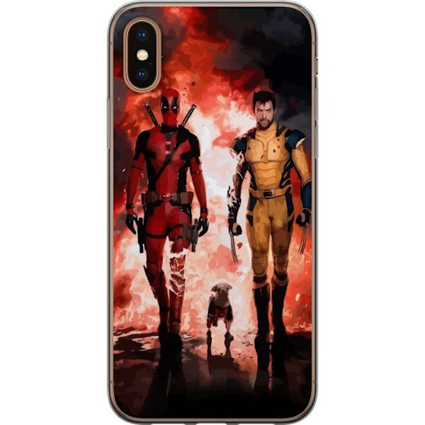 Apple iPhone X Gennemsigtig cover Wolverine Deadpool