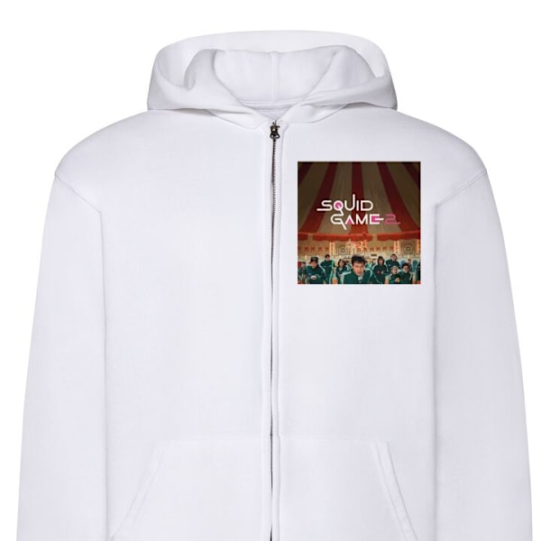 Zip-Hoodie | Hættetrøje med Lynlås til Voksne Squid Game