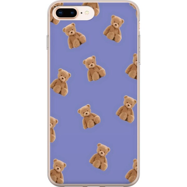 Apple iPhone 8 Plus Gennemsigtig cover Flyvende bjørne