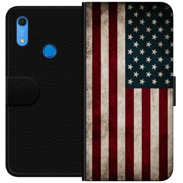 Huawei Y6s (2019) Plånboksfodral USA Flagga
