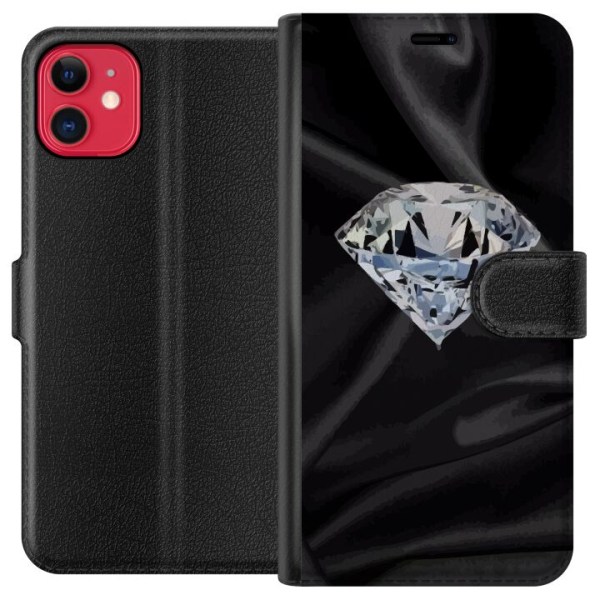 Apple iPhone 11 Plånboksfodral Silke Diamant