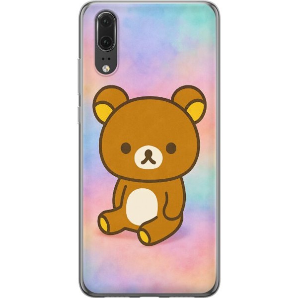 Huawei P20 Genomskinligt Skal Kawaii Sanrio Rilakkuma