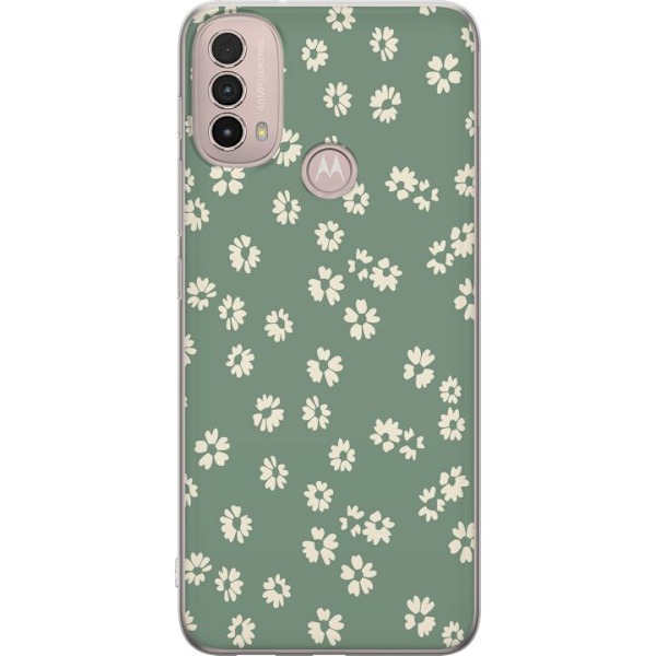 Motorola Moto E40 Genomskinligt Skal Blomsterdröm – färgglatt blommönster