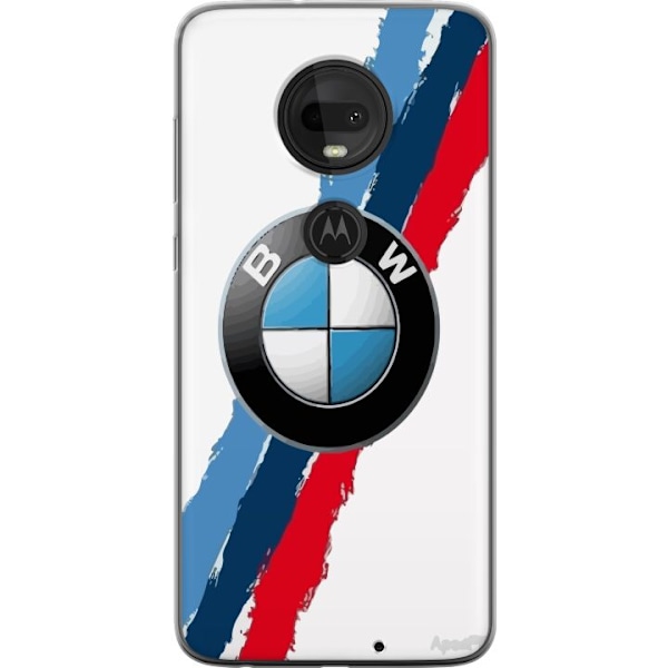 Motorola Moto G7 Gennemsigtig cover BMW Striber