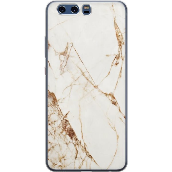 Huawei P10 Gennemsigtig cover Hvid marmor