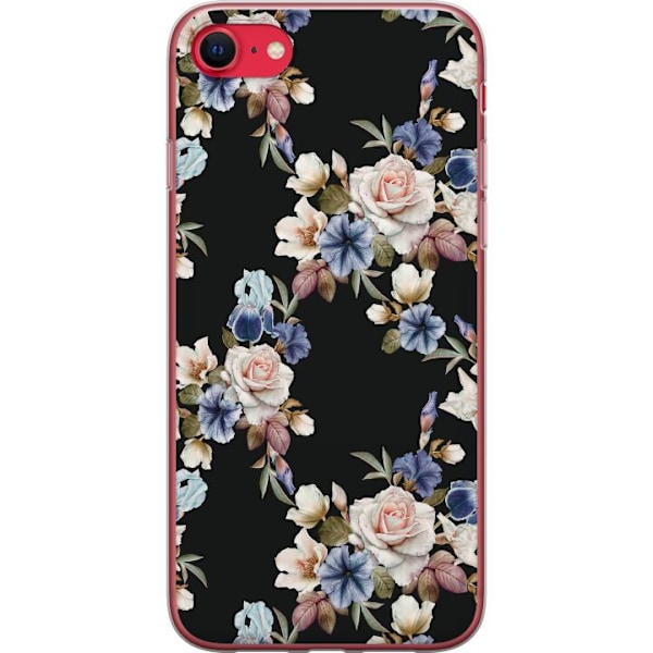 Apple iPhone SE (2020) Genomskinligt Skal Blommor