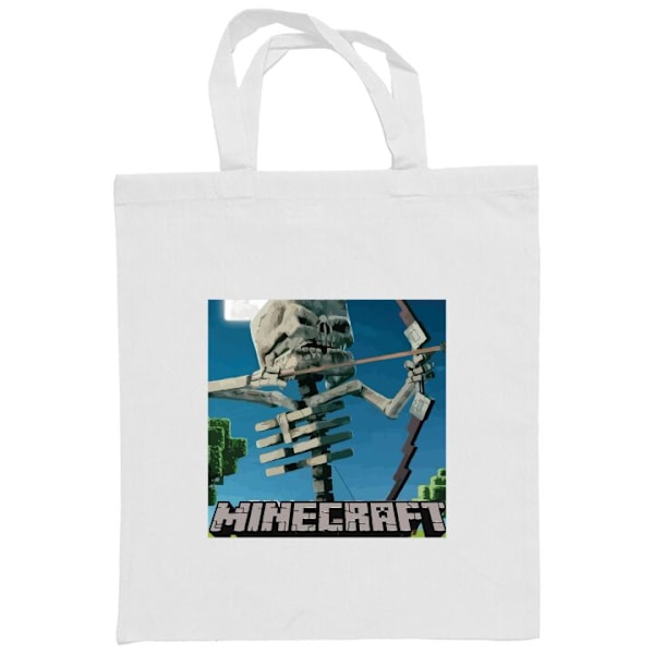 Tygpåse | Hållbar Shoppingväska i Tyg A Minecraft Movie Vit one size