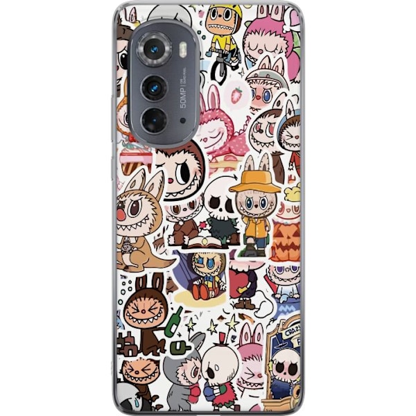 Motorola Edge (2022) Läpinäkyvä kuori Labubu All-Stars –