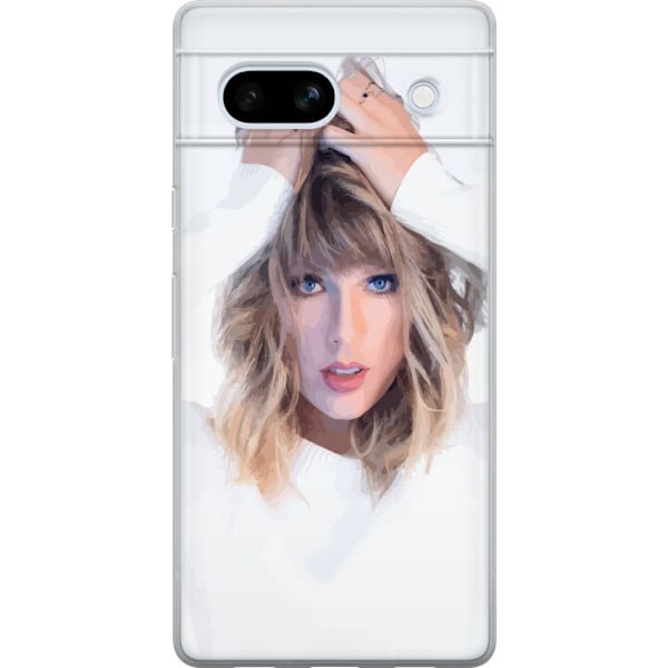 Google Pixel 7a Läpinäkyvä kuori Taylor Swift