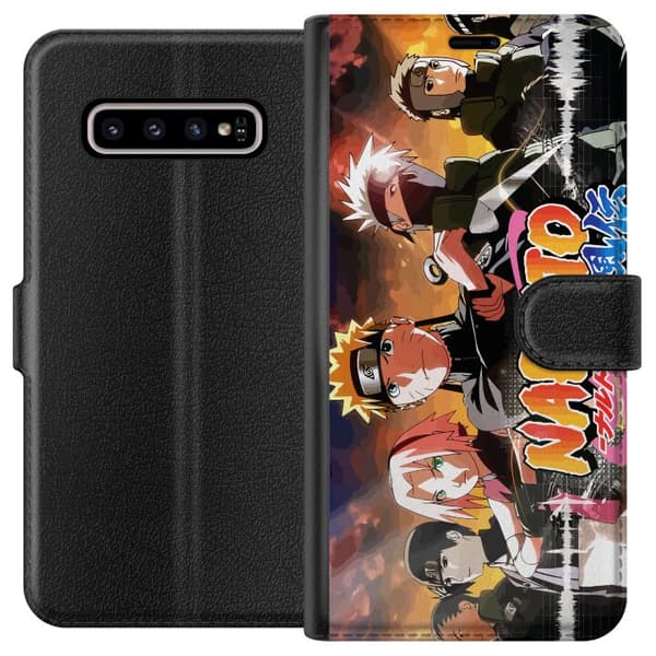 Kompatibelt Lommeboketui til Samsung Galaxy S10+ Naruto