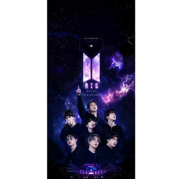 Kompatibel Tegnebogsetui til Apple iPhone 13 Pro BTS lilla