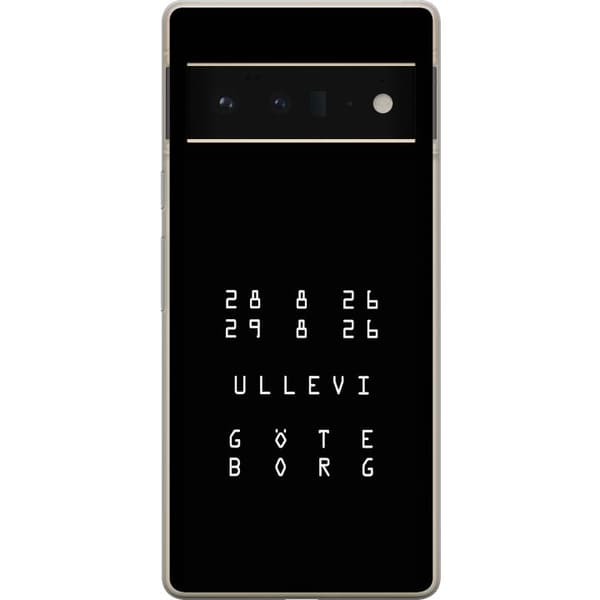 Kompatibelt Mobildeksel til Google Pixel 6 Pro Ullevi Göteborg 2026 hvit