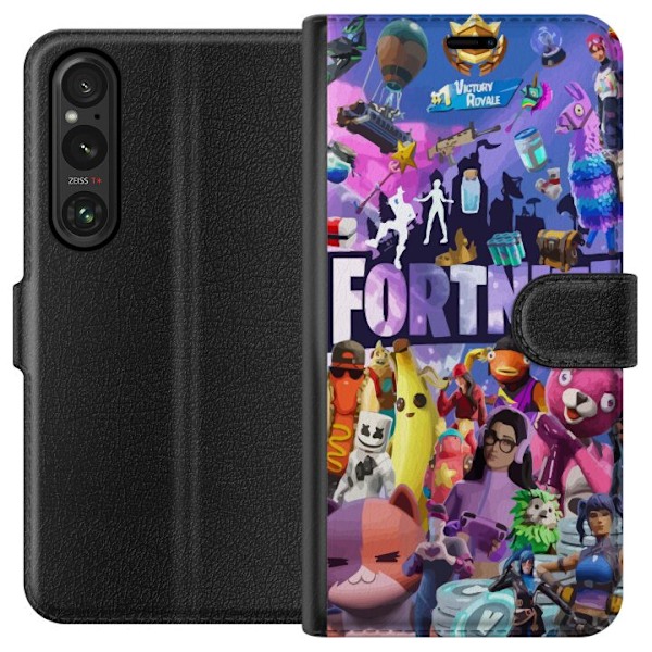 Sony Xperia 1 V Tegnebogsetui Fortnite Skins Emotes Battle Roy