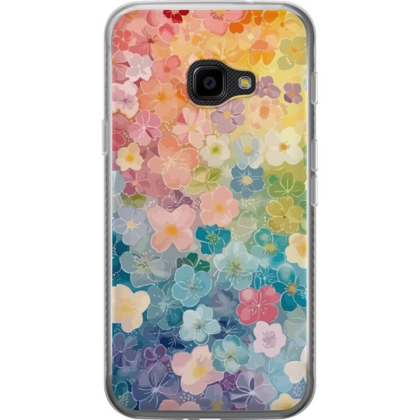 Samsung Galaxy Xcover 4 Gennemsigtig cover Små blomster