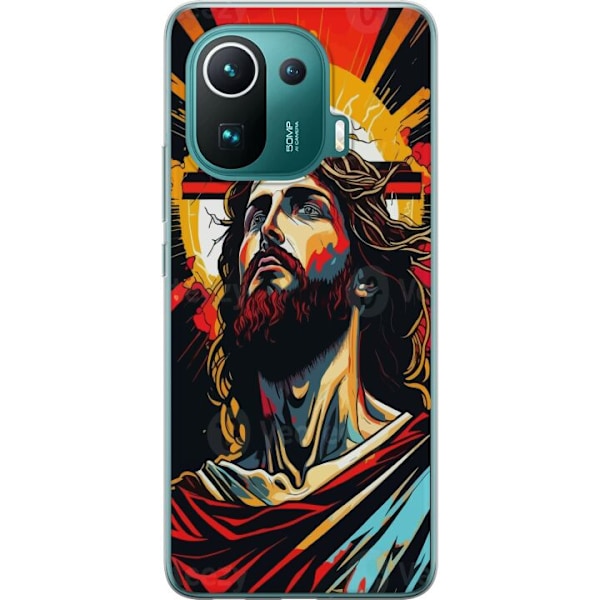 Xiaomi Mi 11 Pro Läpinäkyvä kuori Jeesus ja Kortti - uskonn