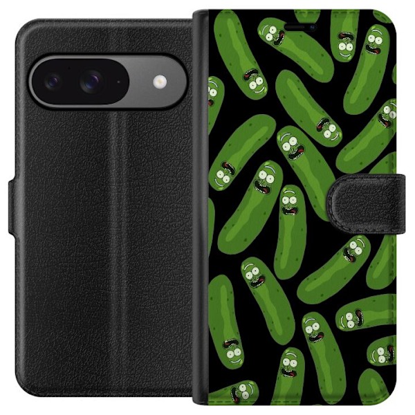 Google Pixel 9 Lompakkokotelo Rick and Morty - Pickle Rick