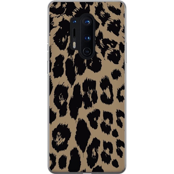 OnePlus 8 Pro Läpinäkyvä kuori Leopard