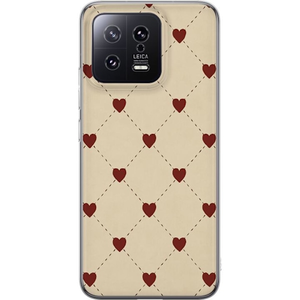 Xiaomi 13 Läpinäkyvä kuori Sydänverkko