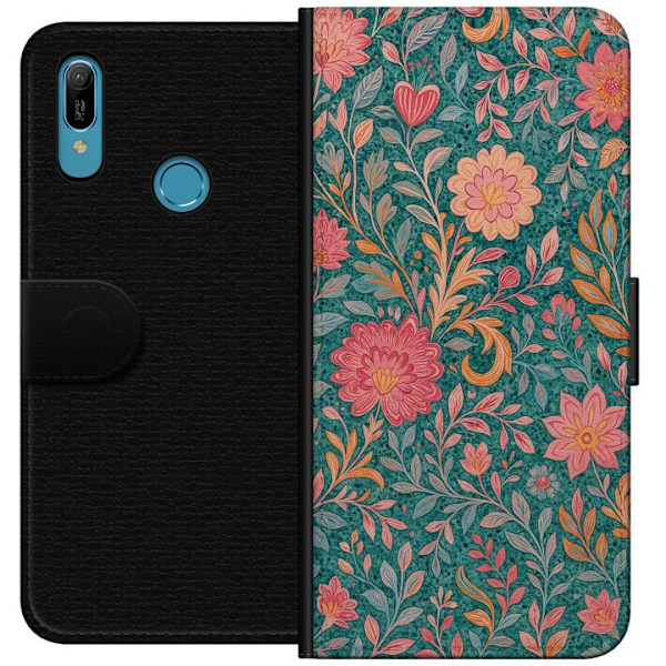 Huawei Y6 (2019) Lompakkokotelo Floral Dream