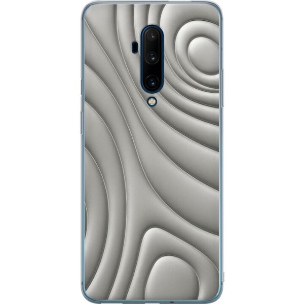 OnePlus 7T Pro Läpinäkyvä kuori Hopea-aallot