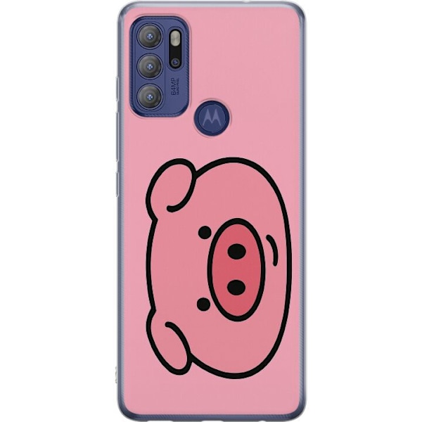 Motorola Moto G60S Läpinäkyvä kuori Kawaii Piggy