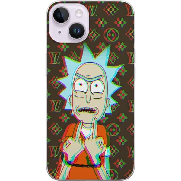 Kompatibelt Mobildeksel til Apple iPhone 14 Rick and Morty