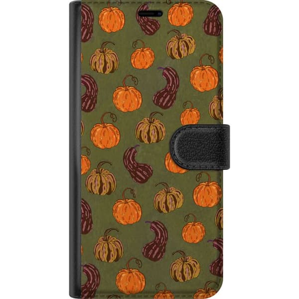 Kompatibel Tegnebogsetui til Apple iPhone 8 Plus Grøn græskargrafik grøn