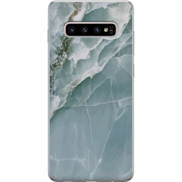 Samsung Galaxy S10+ Gennemsigtig cover Marmor Ishøj