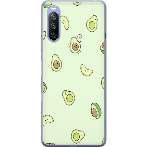 Sony Xperia 10 III Lite Gennemsigtig cover Glad Avocado