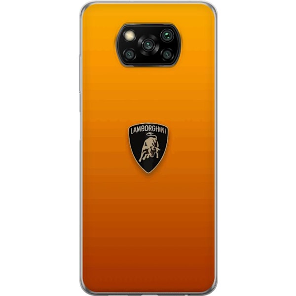 Xiaomi Poco X3 NFC Gjennomsiktig deksel Lamborghini