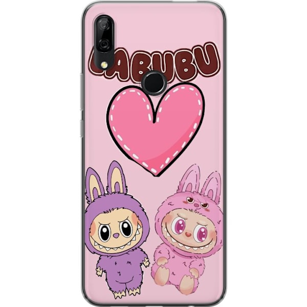 Huawei P Smart Z Genomskinligt Skal Labubu Pink Monster