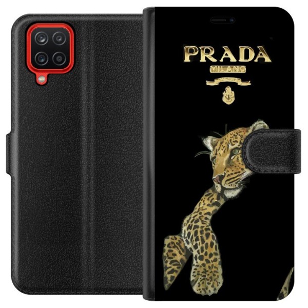 Samsung Galaxy A12 Lommeboketui Prada Leopard