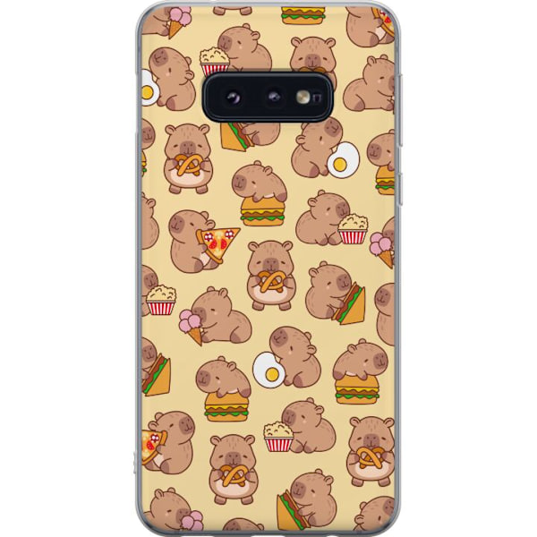 Samsung Galaxy S10e Läpinäkyvä kuori Kawaii capybara puhelinkotelo useilla söpöillä hahmoilla