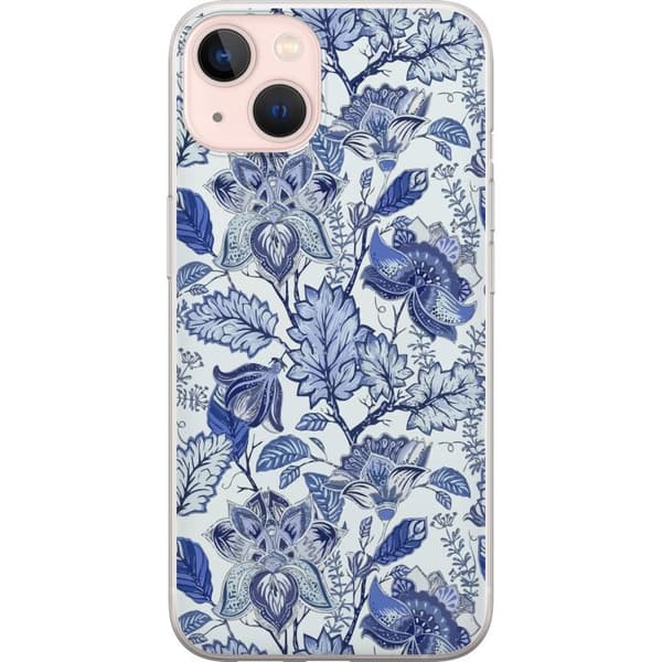 Kompatibelt Mobilskal till Apple iPhone 13 Blommor Blå...