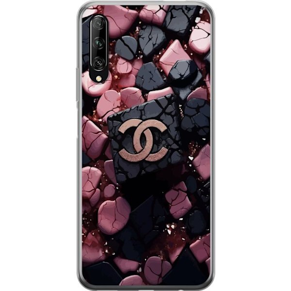 Huawei P smart Pro 2019 Genomskinligt Skal Chanel Black and Pi