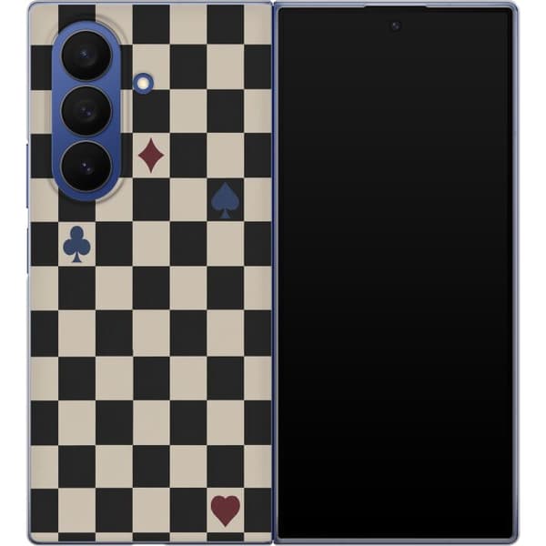 Kompatibel Mobilcover til Samsung Galaxy Z Fold7 Sort kortskak sort