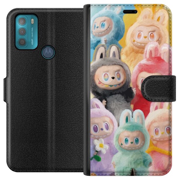 Motorola Moto G50 Lompakkokotelo Labubu Luonnos Tyyli