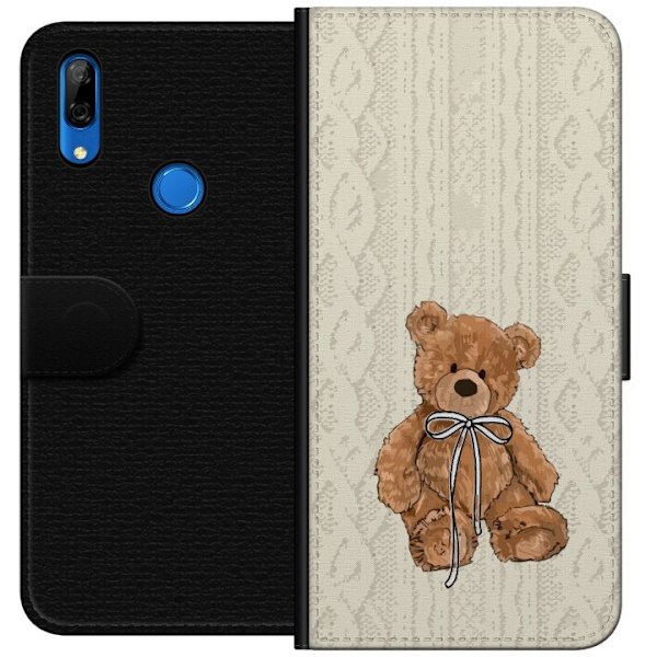 Huawei P Smart Z Tegnebogsetui Lille Teddy – klassisk teddy i enkel design