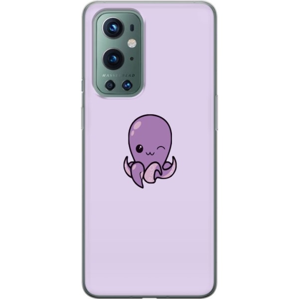 OnePlus 9 Pro Genomskinligt Skal Purple Octopus