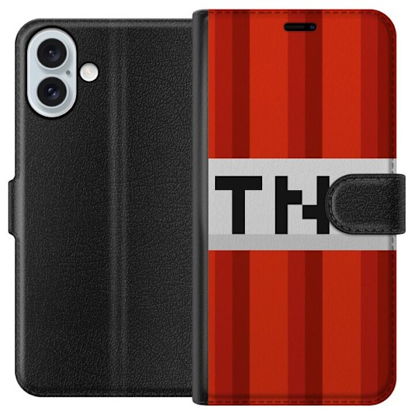 Apple iPhone 16 Plus Plånboksfodral Minecraft TNT