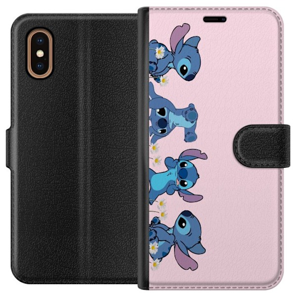 Apple iPhone XS Max Lommeboketui  Stitch Ler & Leker – Perfe
