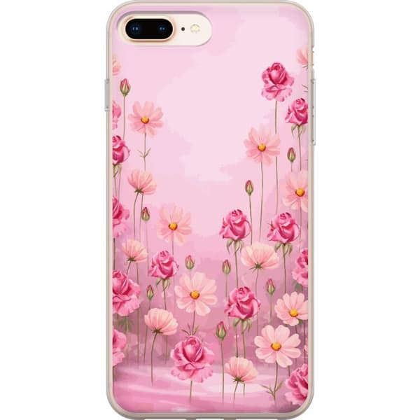 Kompatibel Mobilcover til Apple iPhone 8 Plus Kronbladsdrøm Blød blush
