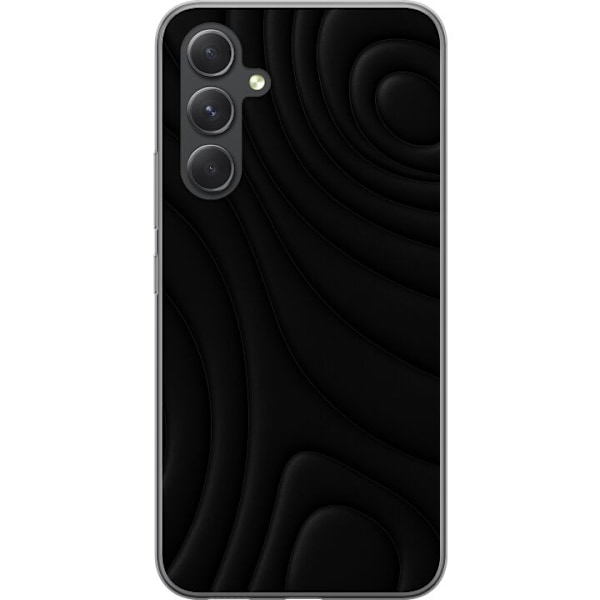 Samsung Galaxy A55 Gjennomsiktig deksel Svarte Bølger