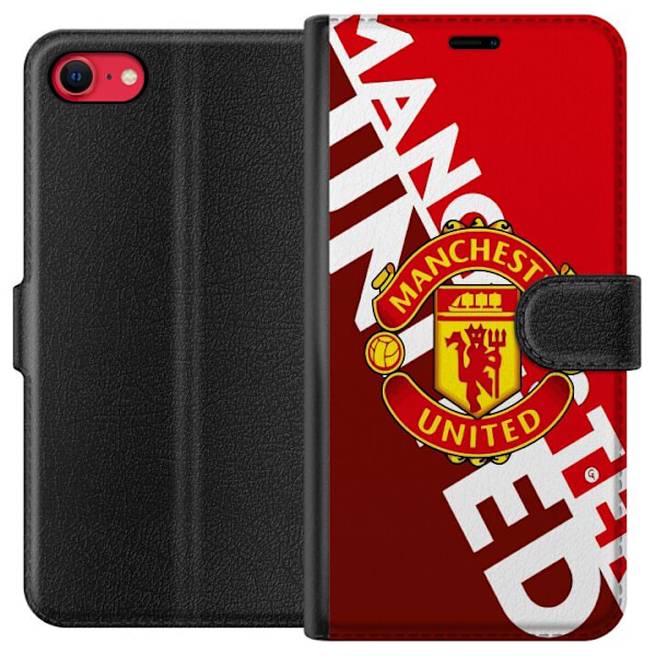 Apple iPhone 16e Lompakkokotelo Manchester United FC