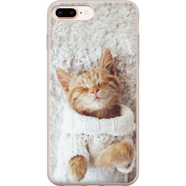 Apple iPhone 8 Plus Läpinäkyvä kuori Kissa