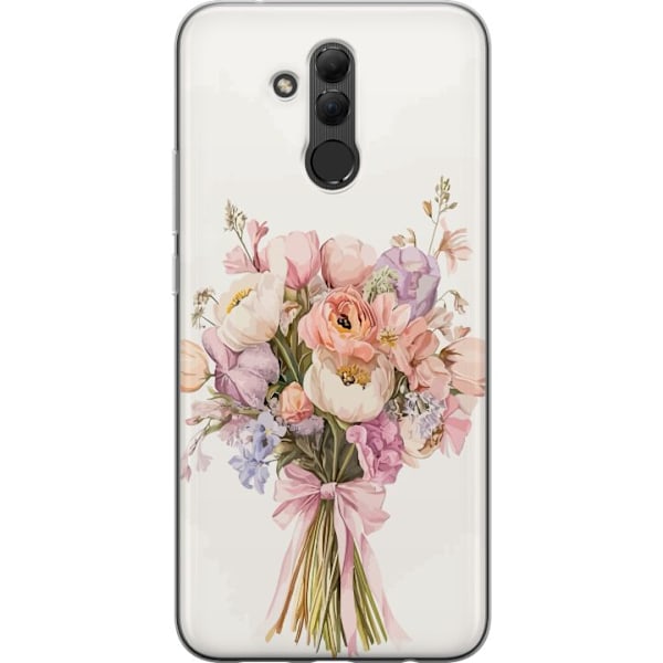 Huawei Mate 20 lite Genomskinligt Skal Mobilskal med färgglad blombukett i romantisk stil